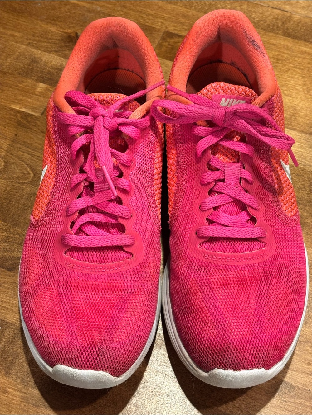 Nike Women’s Hot Pink with Orange Running Sneakers